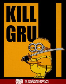 Kill Gru Minions Black tshirt - MEN - 1