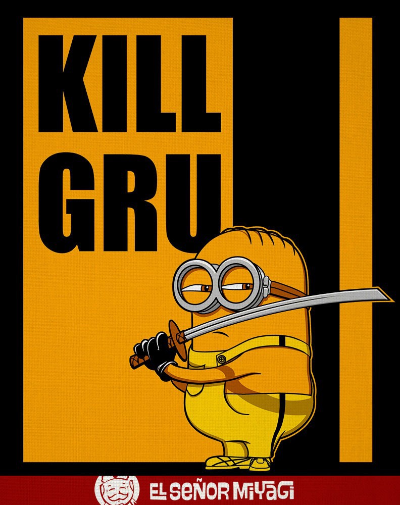 Kill Gru Minions Black tshirt - MEN - 1 Kill Gru Minions Black tshirt - MEN - 1