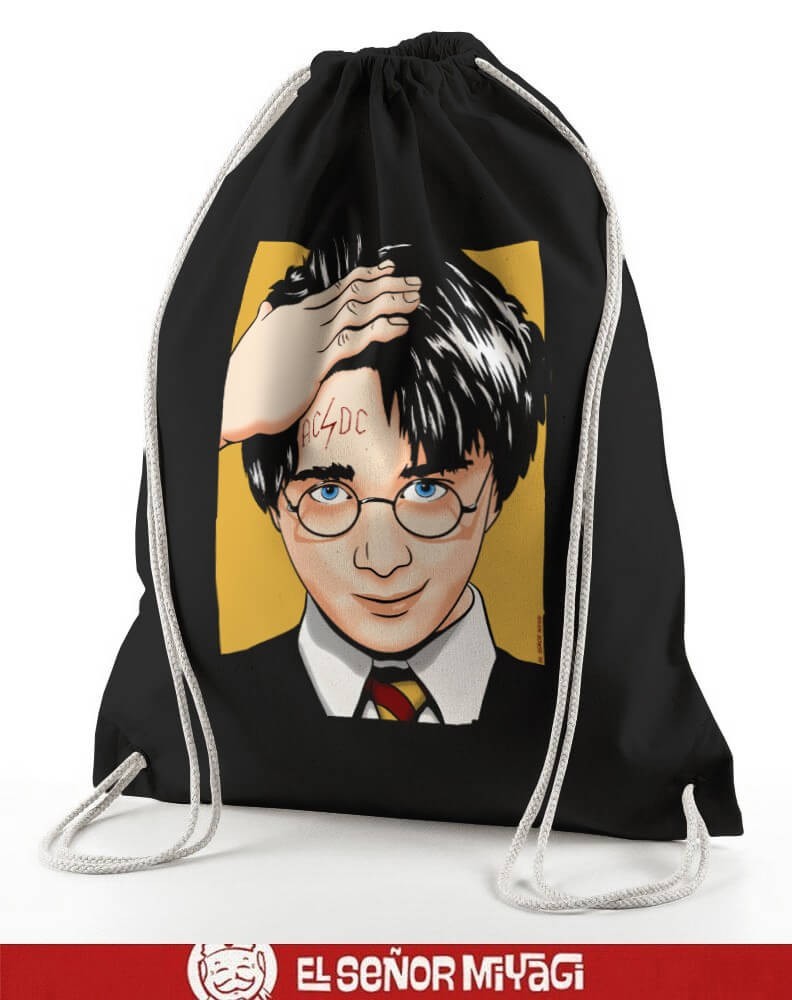 SACO MOCHILA ALGODÓN HARRY ACDC - BOLSOS - 1 SACO MOCHILA ALGODÓN HARRY ACDC - BOLSOS - 1