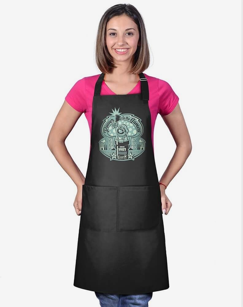 Power to the Gamers kitchen apron - OTHER HOME & DECOR - 1 Power to the Gamers kitchen apron - OTHER HOME & DECOR - 1