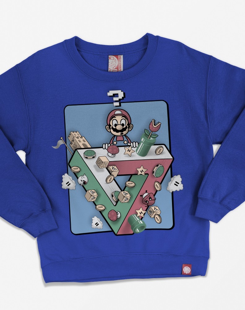 Impossible Mario sweatshirt kids - KIDS SWEATSHIRTS - 1