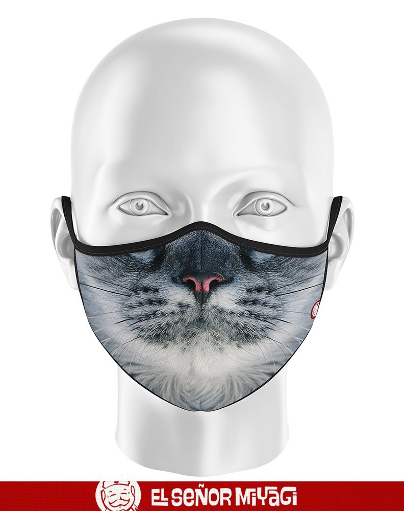 Cat - TALLA NIÑO Mascarilla reutilizable homologada - MASCARILLAS - 1 Cat - TALLA NIÑO Mascarilla reutilizable homologada - MASCARILLAS - 1