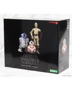 Star Wars Episode VII: Pack 3 Estatuas ARTFX 1/10 C-3PO & R2-D2 & BB-8. Vista 2