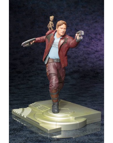 STAR-LORD CON GROOT FIGURA 32 CM MARVEL GUARDIANS OF THE GALAXY