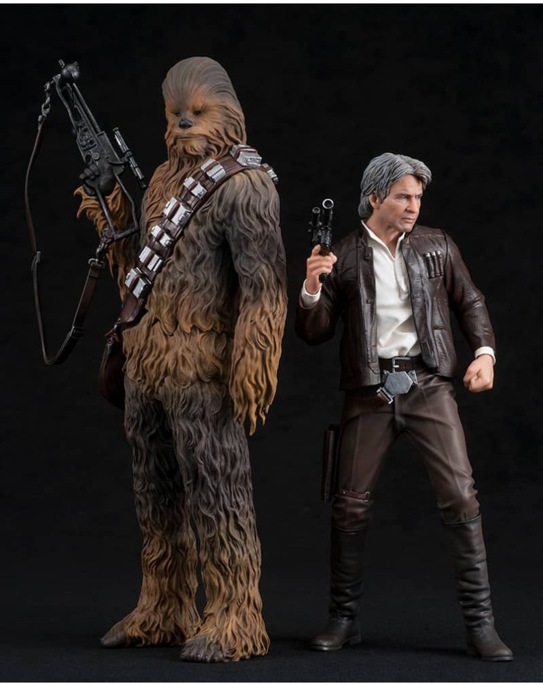 HAN SOLO & CHEWBACCA PACK 2 FIGURAS 20 Y 23 CM STAR WARS T Vista 3