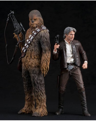 HAN SOLO & CHEWBACCA PACK 2 FIGURAS 20 Y 23 CM STAR WARS T Vista 3