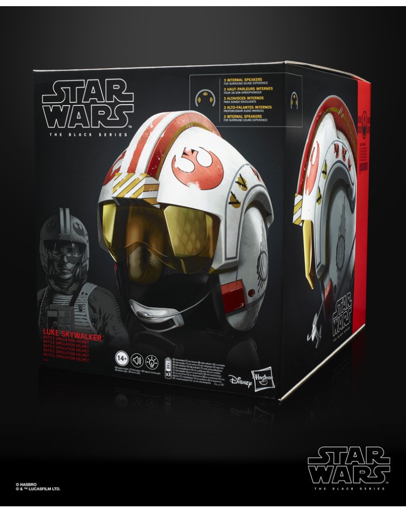 Luke Skywalker Electronic Helmet. Star Wars Black Series View 3
