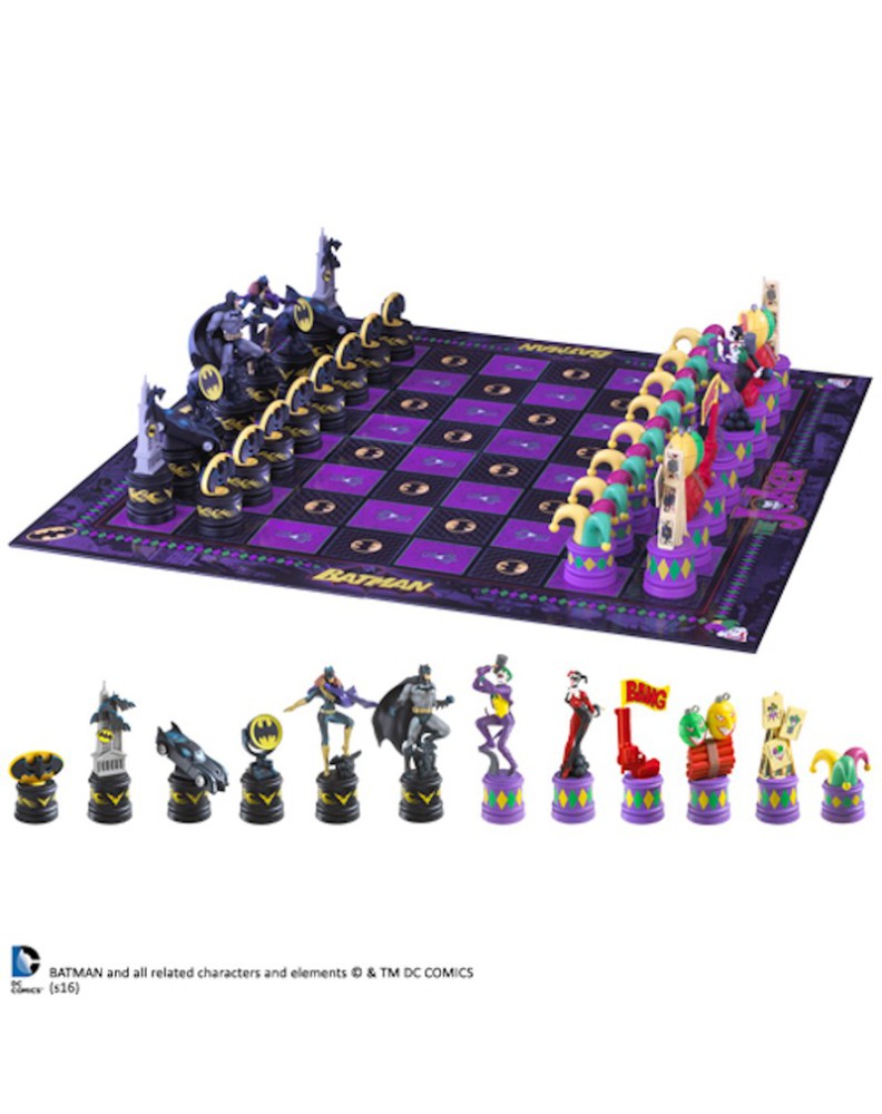 Noble Collection Batman Dark Knight vs Joker Chess Set Noble Collection Batman Dark Knight vs Joker Chess Set