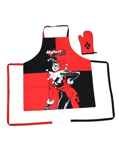 HARLEY QUINN AND MITT APRON TRANSPARENT PACK