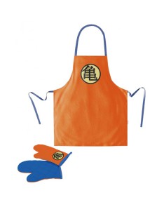 TURTLE APRON SIMBOLO and mitten PACK DRAGON BALL