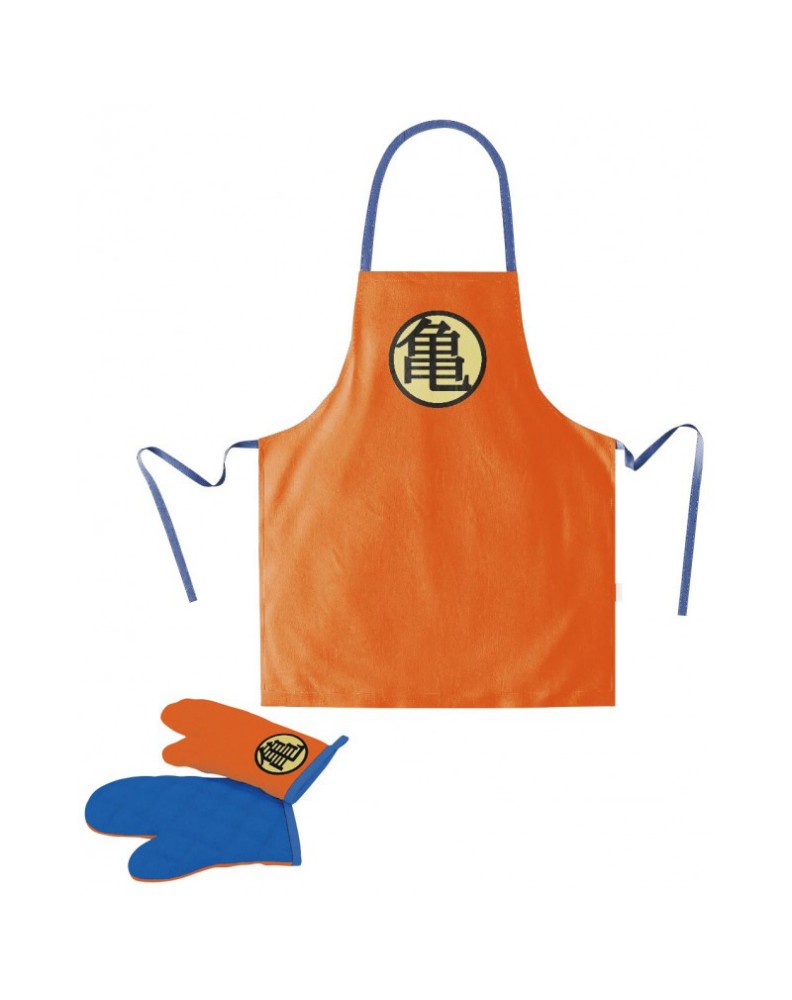 TURTLE APRON SIMBOLO and mitten PACK DRAGON BALL TURTLE APRON SIMBOLO and mitten PACK DRAGON BALL