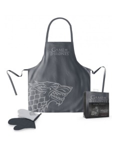 STARK DELANTAL Y MANOPLA PACK TRANSPARENTE GAME OF THRONES 