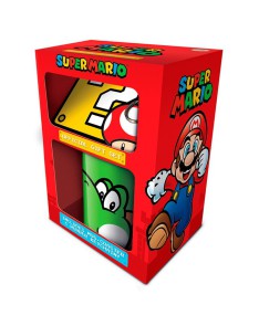 GIFT PACK NINTENDO MARIO SUPER MUG KEY CHAIN