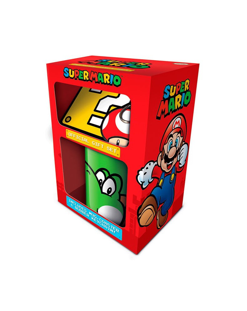 GIFT PACK NINTENDO MARIO SUPER MUG KEY CHAIN