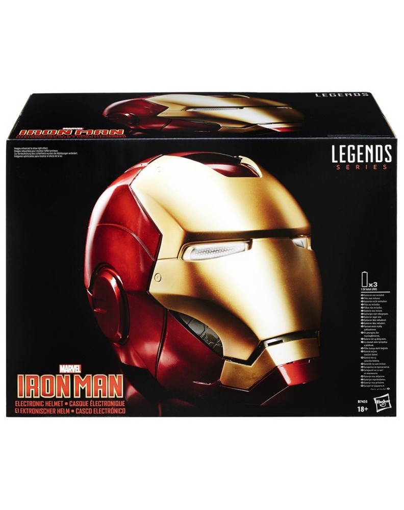 Hasbro Marvel Avengers Legends Gear Iron Man Electronic Helmet