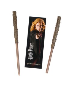 VARITA BOLIGRAFO Y MARCAPAGINAS HERMIONE GRANGER HARRY POTTER