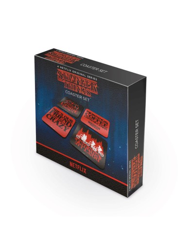 SET 4 COASTER Stranger Things