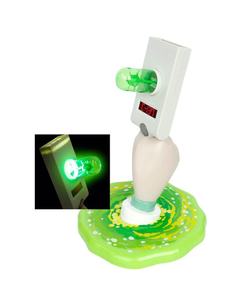 Rick & Morty Portal Gun Tabletop Or Wall Light Lamp View 3