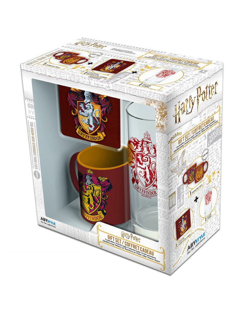 PACK COFFEE MUG AND BEVERAGE GRYFFINDOR HARRY POTTER