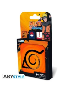 COASTER SET 4 NARUTO SHIPPUDEN EMBLEMAS