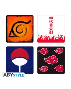 COASTER SET 4 NARUTO SHIPPUDEN EMBLEMAS View 3