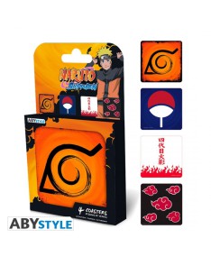 SET 4 POSAVASOS NARUTO SHIPPUDEN EMBLEMAS Vista 4