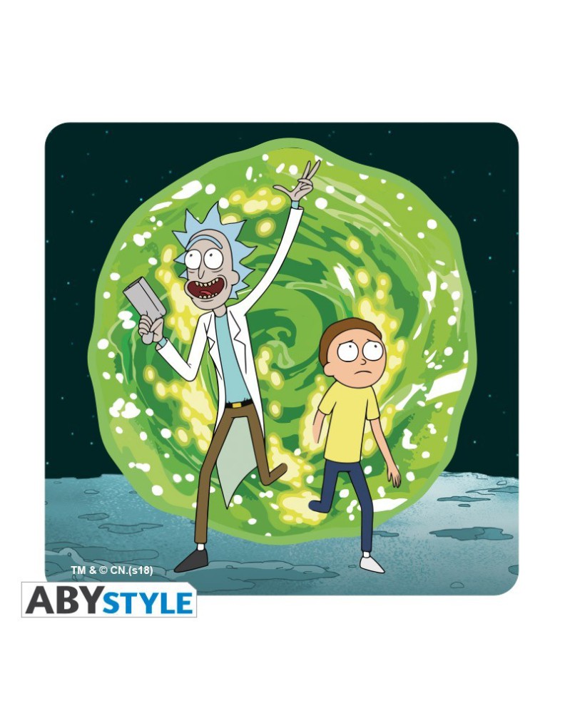 SET 4 COASTERS GENERIC Rick and Morty View 4