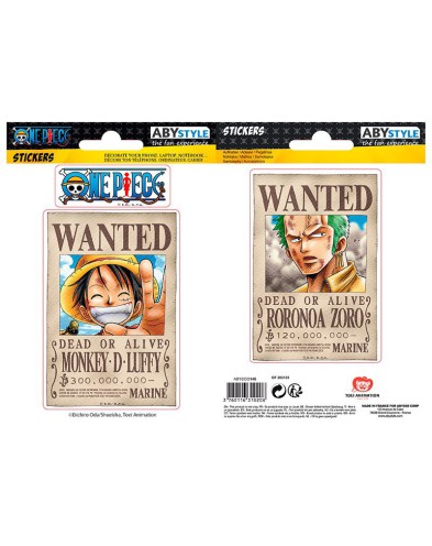 PEGATINAS WANTED LUFFY ONE PIECE Vista 4