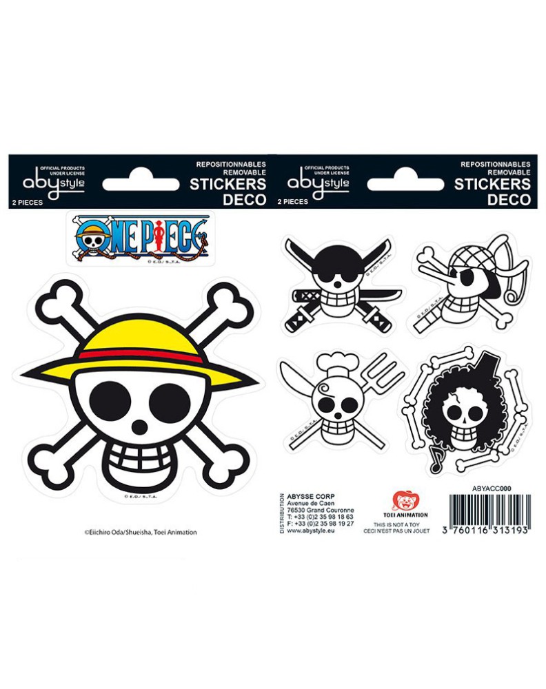 CROSSBONES STICKERS ONE PIECE