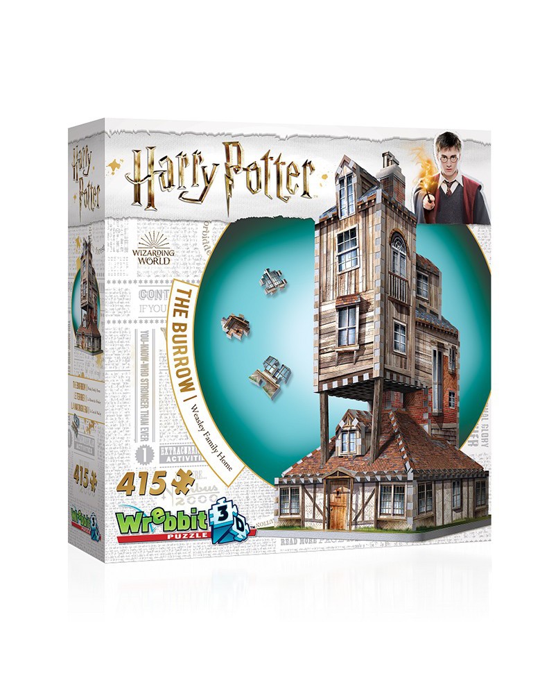 "Puzzle 3D ""The Burrow"" Harry Potter 415 pc" Vista 2