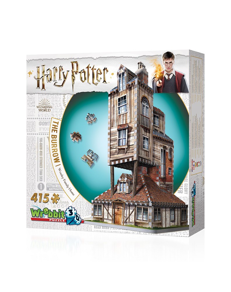 "Puzzle 3D ""The Burrow"" Harry Potter 415 pc" View 3