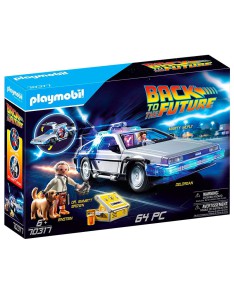 VEHICULO DELOREAN REGRESO AL FUTURO PLAYMOBIL