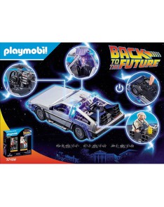 VEHICULO DELOREAN REGRESO AL FUTURO PLAYMOBIL Vista 2