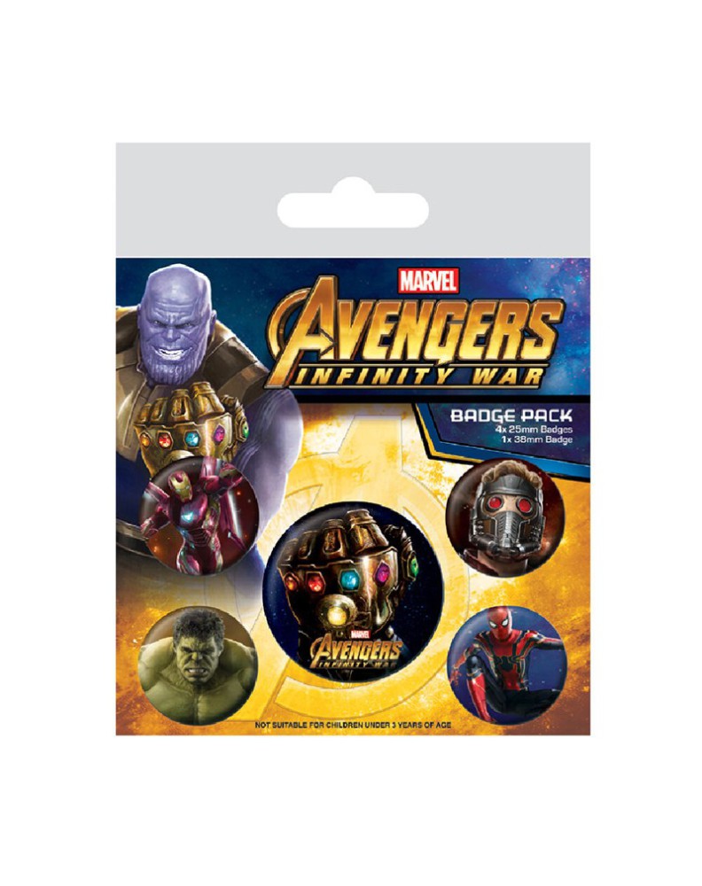 GAME OF INFINITY WAR BADGES AVENGERS