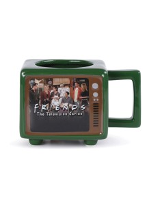 THERMAL MUG SHAPED RETRO TV FRIENDS