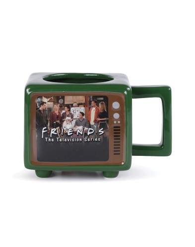 TAZA TERMICA CON FORMA DE TV RETRO FRIENDS 