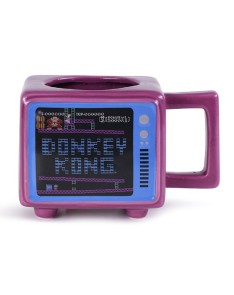 TAZA TERMICA CON FORMA DE TV RETRO DONKEY KONG 