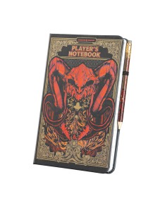 Dungeons and Dragons Player's Book Notebook Pencil