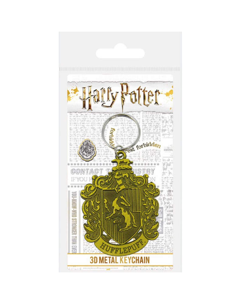 HARRY POTTER METALLIC SHIELD KEY CHAIN HUFFLEPUFF HARRY POTTER METALLIC SHIELD KEY CHAIN HUFFLEPUFF