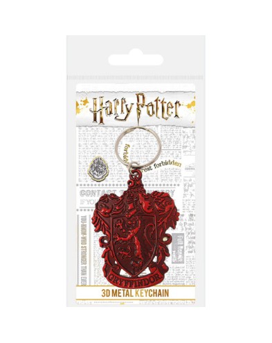 HARRY POTTER METALLIC SHIELD KEY CHAIN GRYFFINDOR