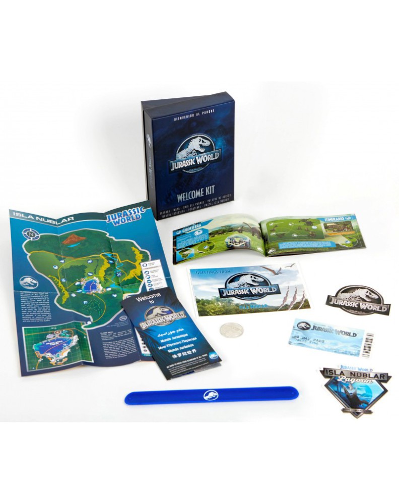 CAJA DE COLECCION JURASSIC WORLD WELCOME KIT