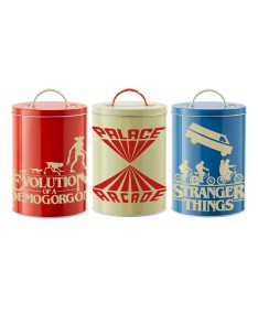 SET 3 BOTES ALMACENAMIENTO SILHOUETTE STRANGER THINGS