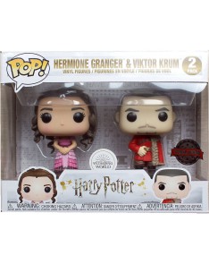 SET 2 figures POP HARRY POTTER HERMIONE AND EXCLUSIVE KRUM YULE