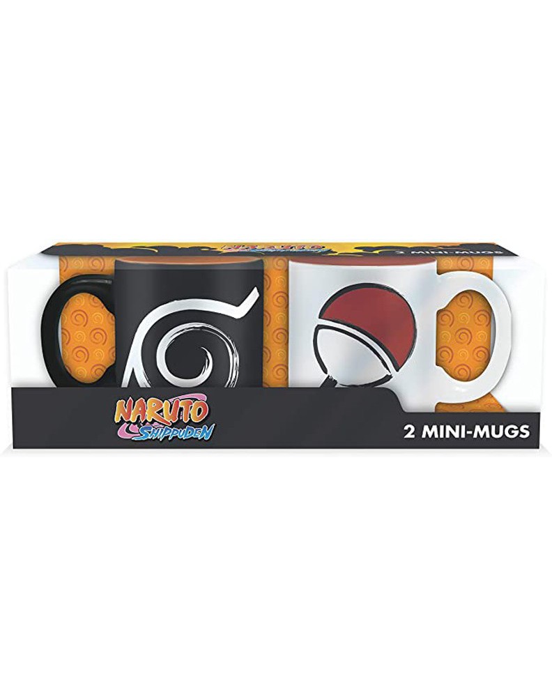 TAZAS ESPRESSO KONOHA Y UCHIHA NARUTO 110ml TAZAS ESPRESSO KONOHA Y UCHIHA NARUTO 110ml