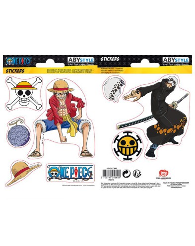 LUFFY STICKERS AND LAW - ONE PIECE