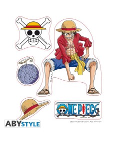 LUFFY STICKERS AND LAW - ONE PIECE