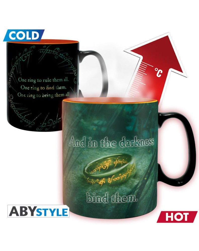 TAZA SAURON EL SE OR DE LOS ANILLOS CAMBIA DE COLOR