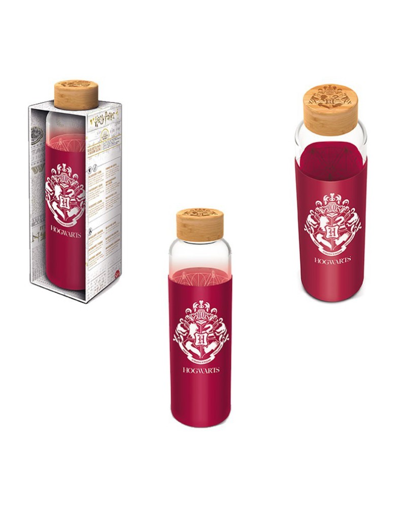 BOTELLA DE CRISTAL CON FUNDA DE SILICONA 585 ML HARRY POTTER BOTELLA DE CRISTAL CON FUNDA DE SILICONA 585 ML HARRY POTTER