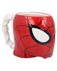 TAZA CERAMICA 3D 410 ML CABEZA SPIDERMAN EN CAJA REGALO Vista 4