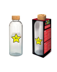 LARGE GLASS BOTTLE 1030 ML SUPER MARIO